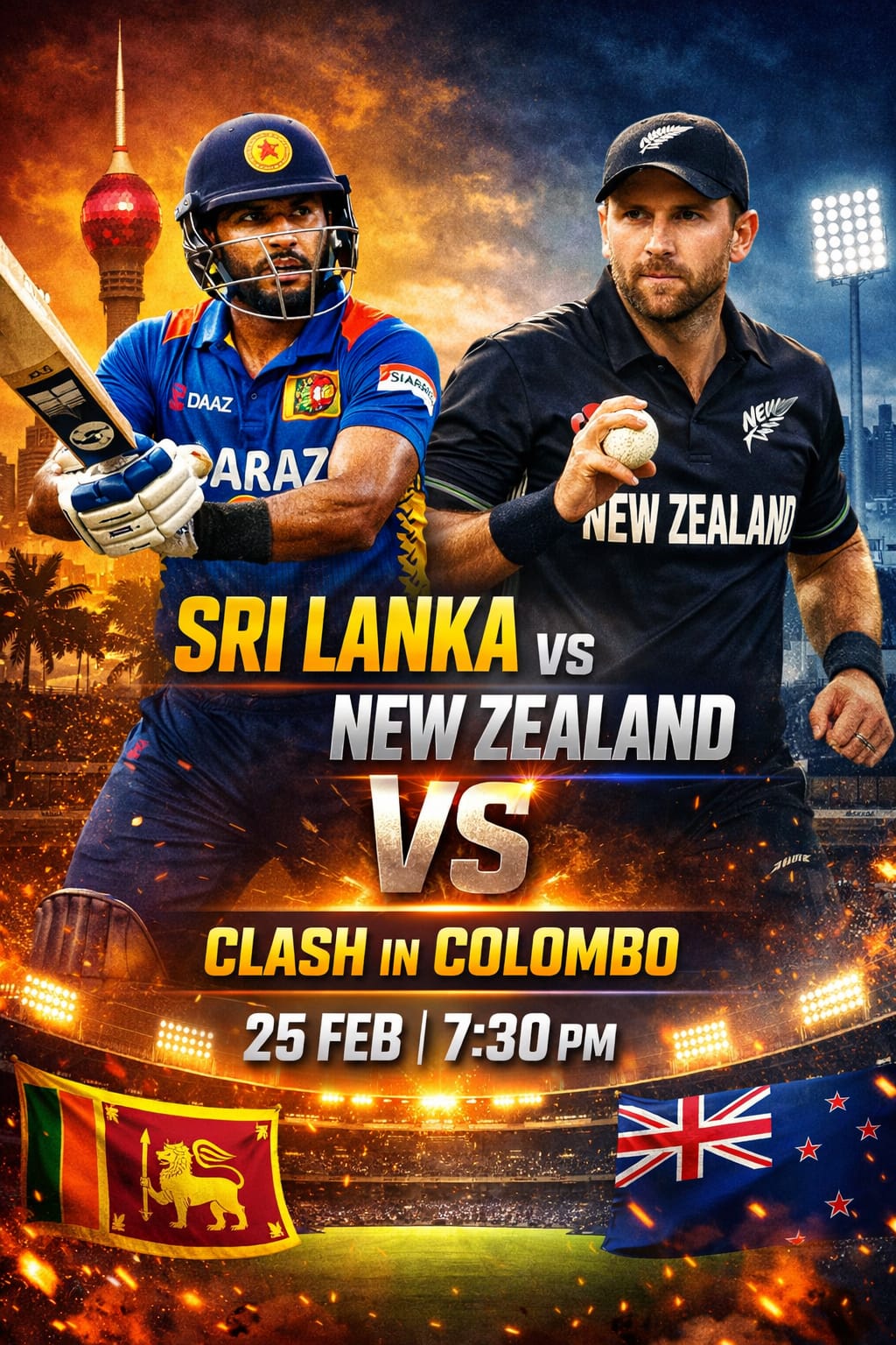 Super 8 Drama Sri Lanka Faces New Zealand After Early Setbacks